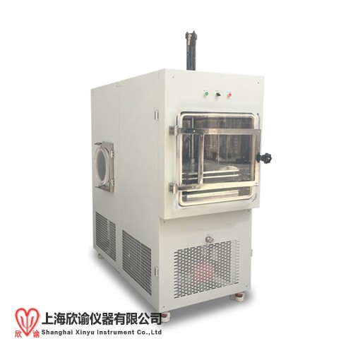 上海欣谕2025款XY-FD-S10中试型西林瓶冻干机1平方压盖型真空冷冻干燥机实验室摸索冻干工艺用压塞冷冻干燥机，冰冻干燥机，冷冻干燥仪